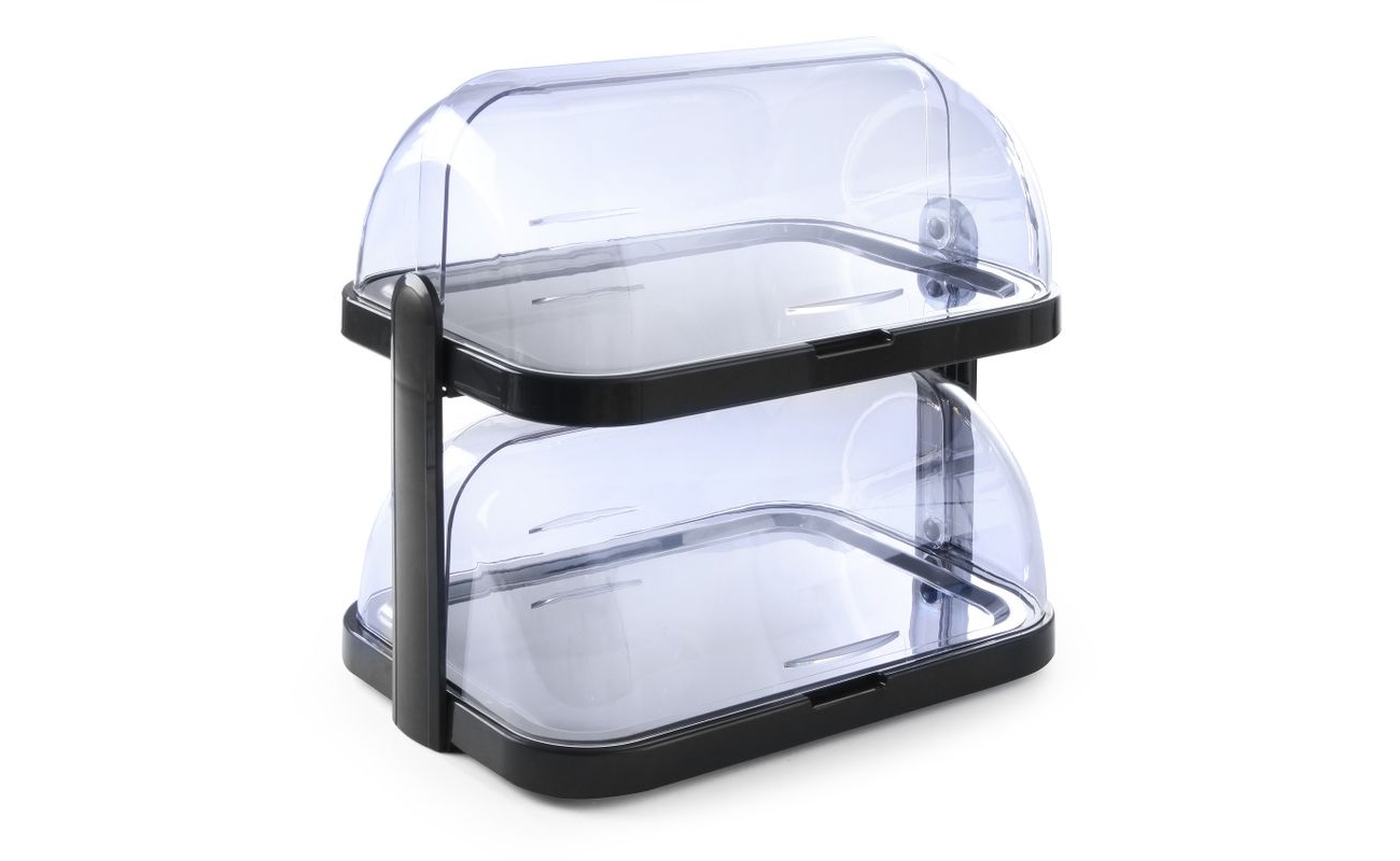 Vitrine à couvercle coulissant roll-top Duo UNIQ - double