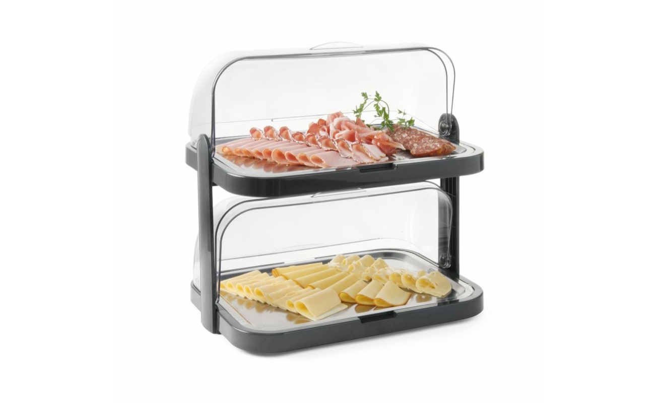 Vitrine à couvercle coulissant roll-top Duo UNIQ - double_2