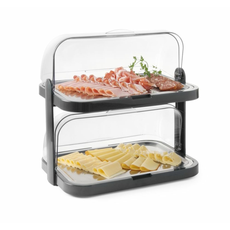 Vitrine à couvercle coulissant roll-top Duo UNIQ - double_2