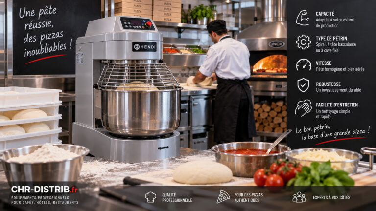 Choisir un pétrin à pizza professionnel : capacité, cuve et vitesses 53 Choisir un pétrin à pizza professionnel : capacité, cuve et vitesses