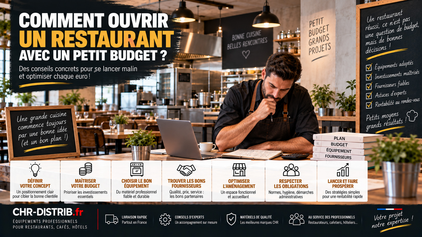 Ouvrir un restaurant avec un petit budget : achats, local et financement 1 Ouvrir un restaurant avec un petit budget