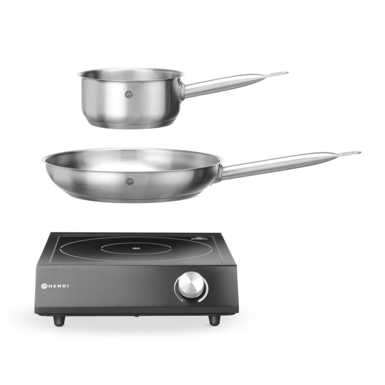 Set : Plaque de cuisson à induction 3500W + casserole + poêle_2
