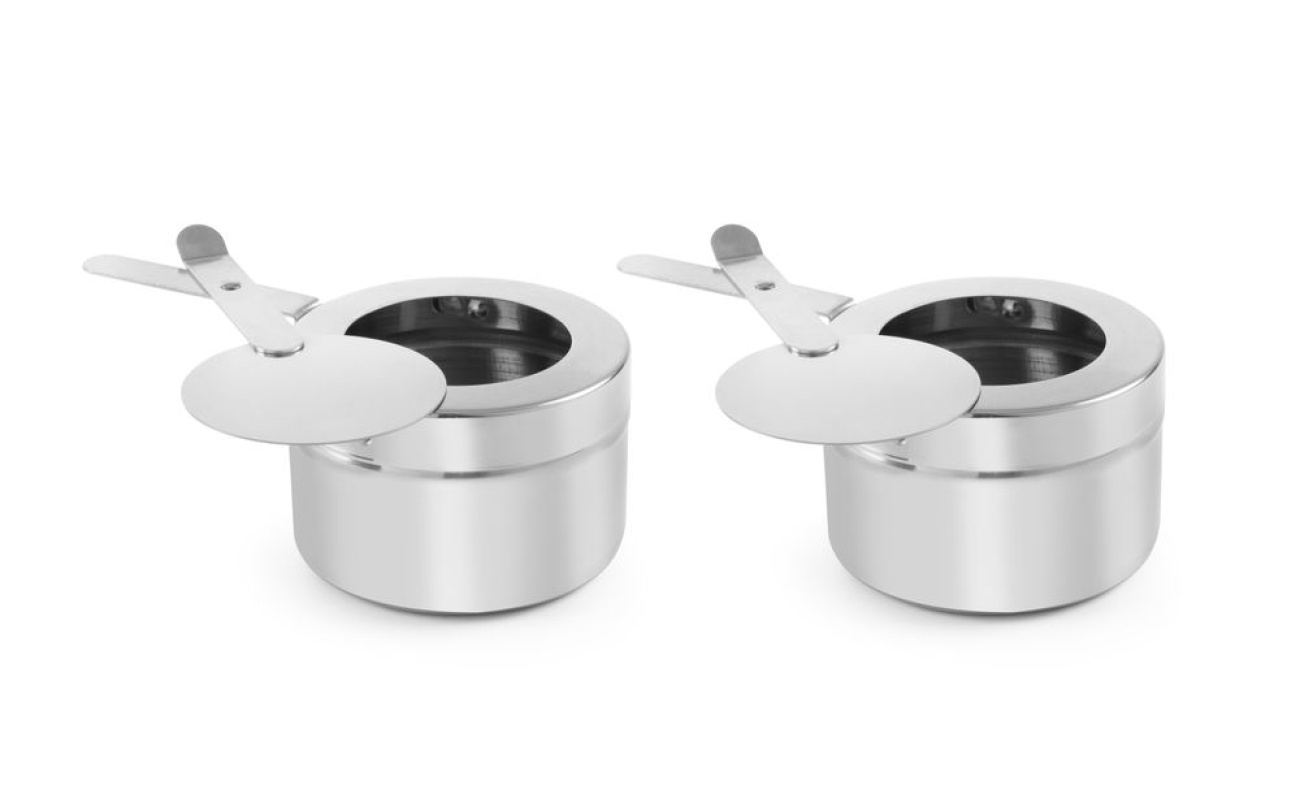 Support pour boîte à pâte combustible pour chafing dish - 2 pièces