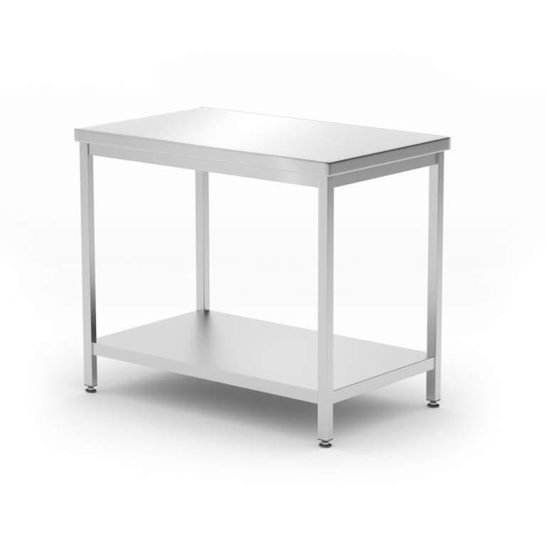 Table centrale avec étagère – vissée