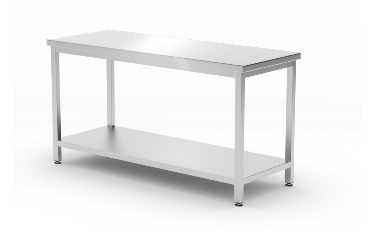 Table centrale avec étagère – vissée