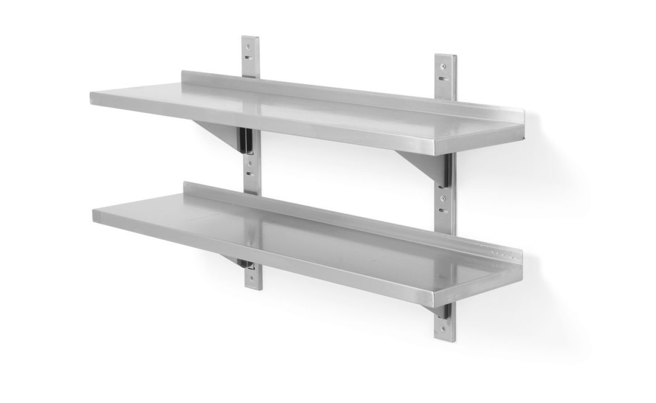 Étagère murale double