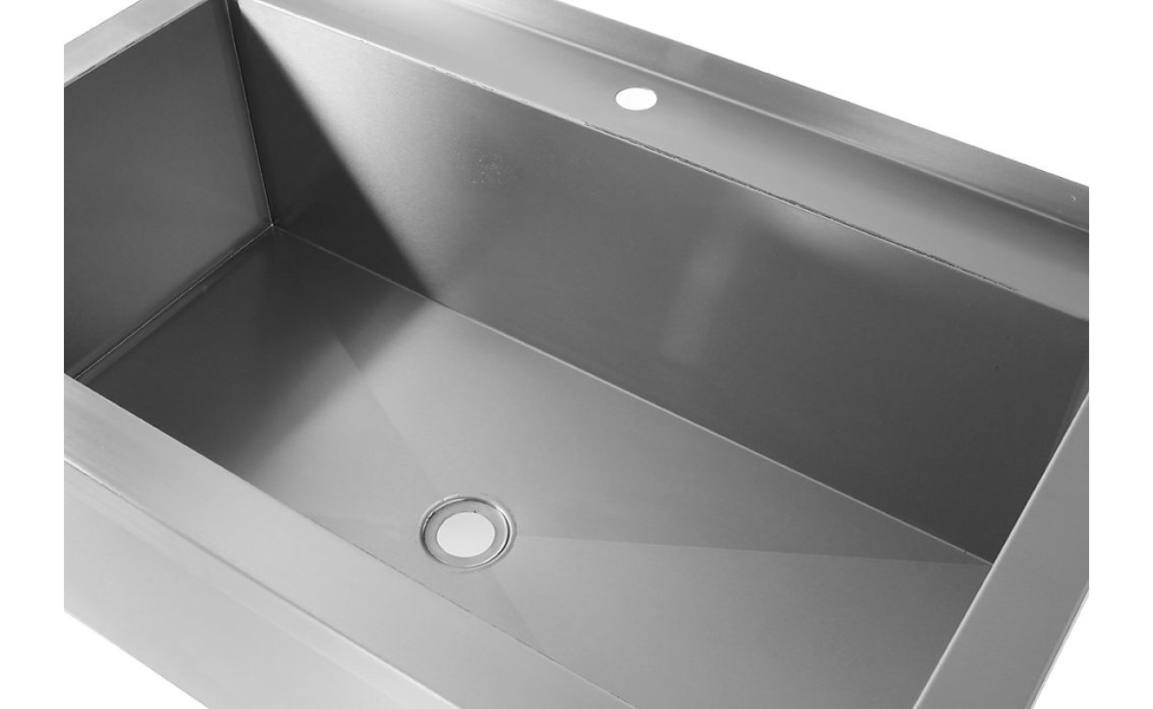 Table avec évier simple – soudée_2