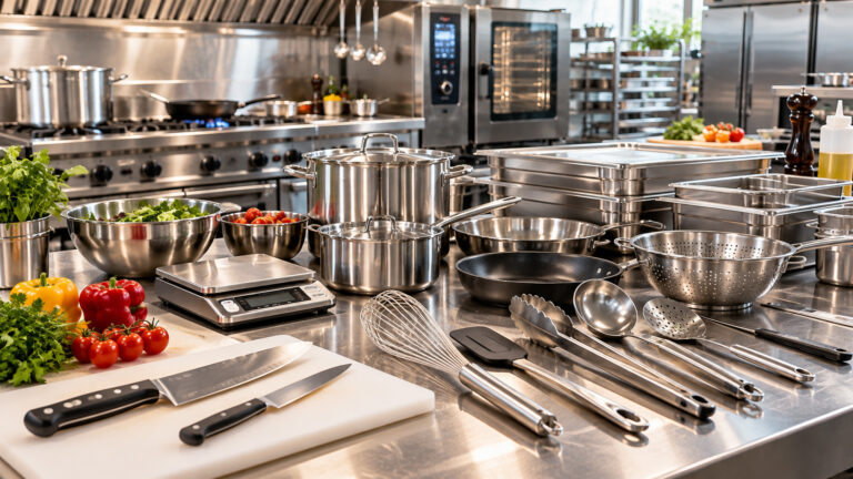 Ustensiles de cuisine pour restaurant : la liste essentielle par poste 35 Ustensiles de cuisine pour restaurant : la liste essentielle par poste