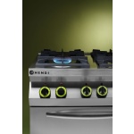 HENDI 225882 Cuisinière à gaz 4 feux avec four à convection GN 1/1 – Image 7