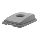 Couvercle avec ouverture pour poubelle étroite rectangulaire de 60 l