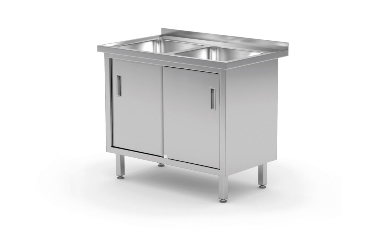 Table avec 2 éviers