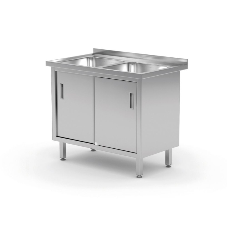 Table avec 2 éviers