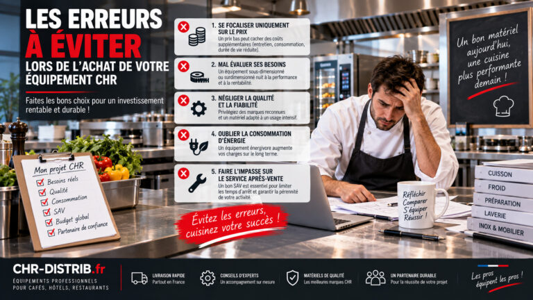 Équipement CHR : 10 erreurs à éviter lors de votre achat 25 Équipement CHR : 10 erreurs à éviter lors de votre achat