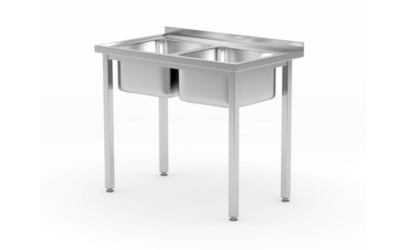 Table avec 2 éviers – vissées