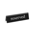 Chevalet de table réservé