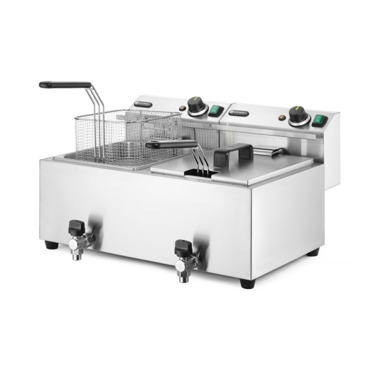 Friteuse Profi Line avec robinet de vidange - 2 x 8 l_2
