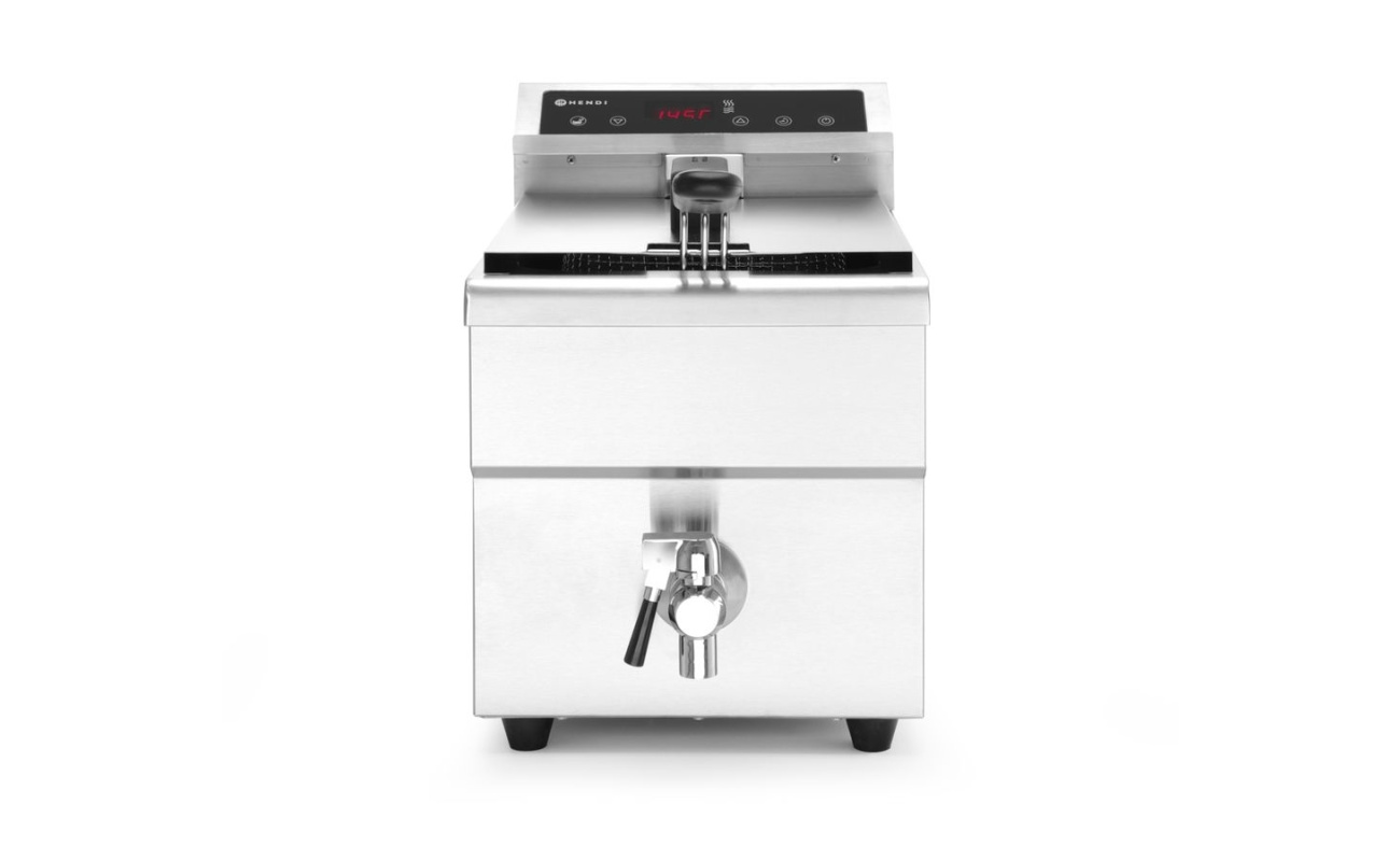 Friteuse à induction avec robinet de vidange - 8 l