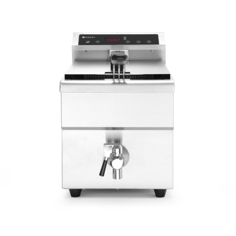 Friteuse à induction avec robinet de vidange - 8 l