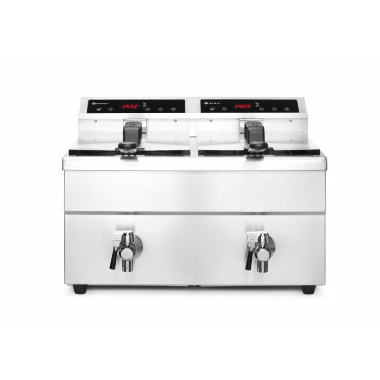 Friteuse à induction avec robinet de vidange - 2 x 8 l_2
