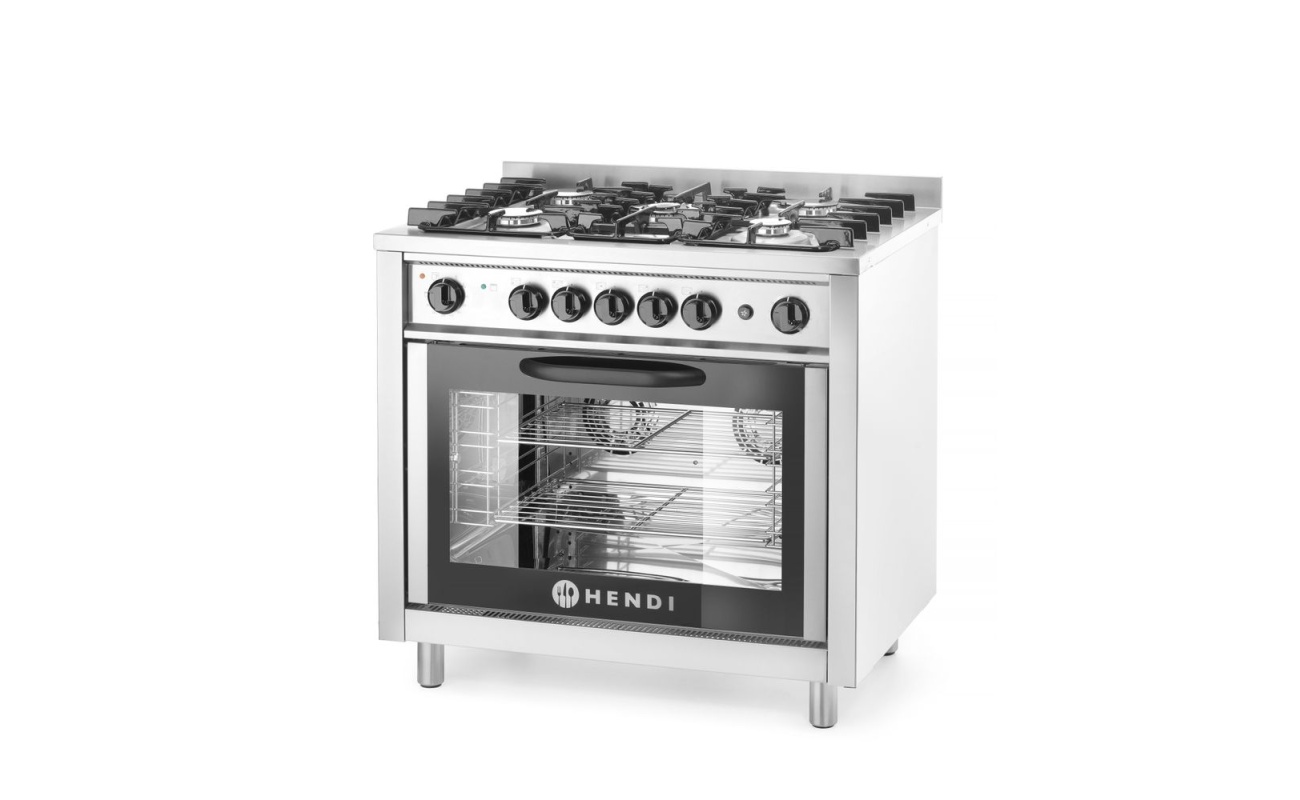 Cuisinière à gaz - 5 feux avec four électrique_2
