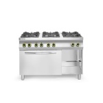 Cuisinière Kitchen Line - 6 feux avec four à convection électrique GN 1/1