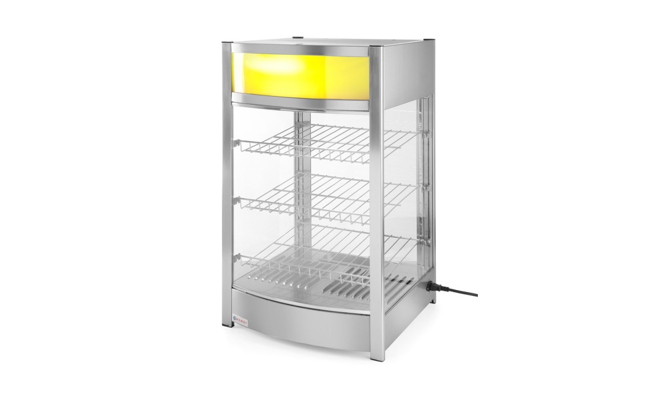 Vitrine de table chauffante