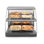 Vitrine de table chauffante quartz deux niveaux_2