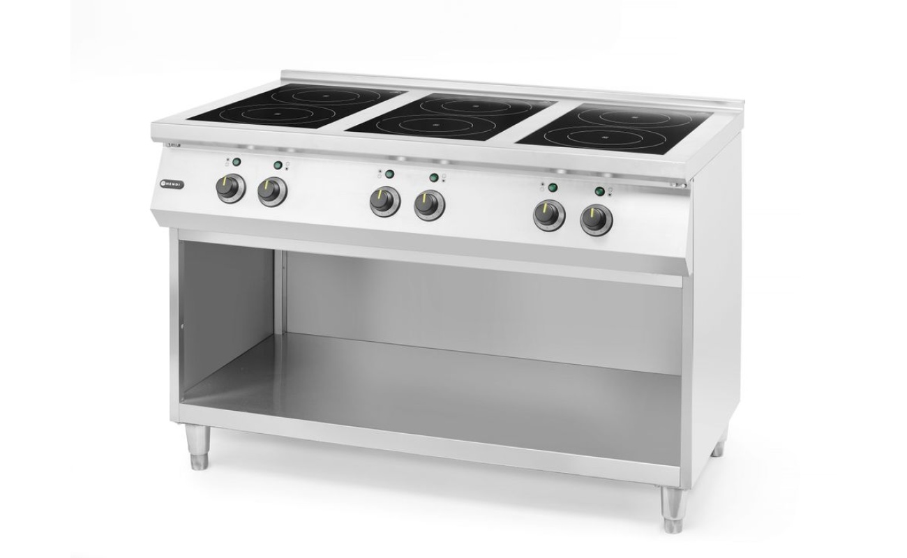 Cuisinière à induction avec 6 foyers