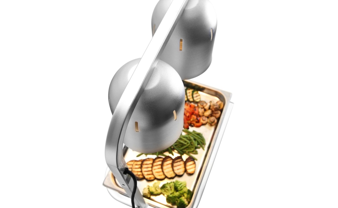 Portique chauffe-plat avec 2 lampes infrarouges_2