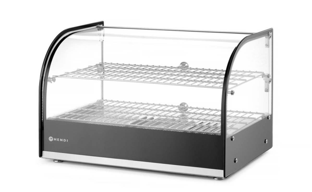 Vitrine de table chauffante deux niveaux_2