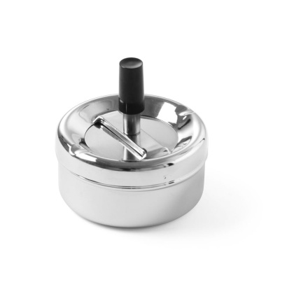 Cendrier avec bouton poussoir