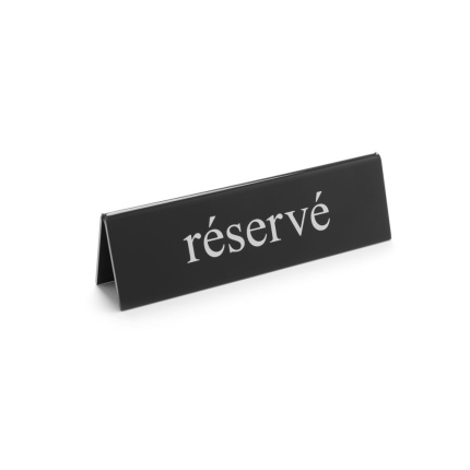 Chevalet de table réservé