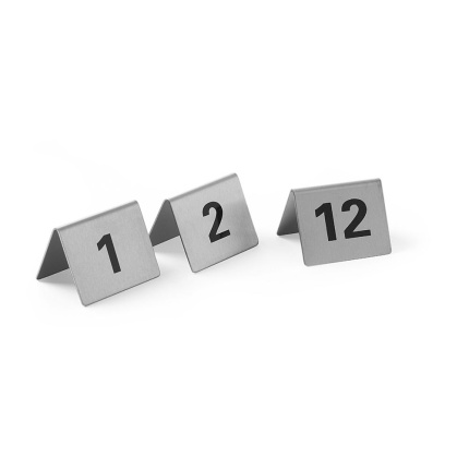 Chevalets de table numérotés
