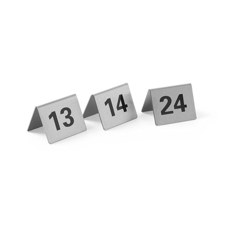 Chevalets de table numérotés