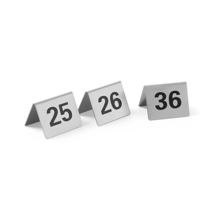 Chevalets de table numérotés