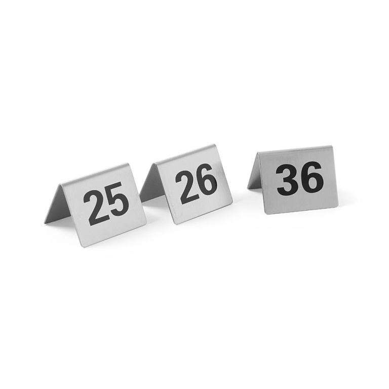 Chevalets de table numérotés