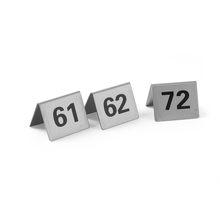 Chevalets de table numérotés