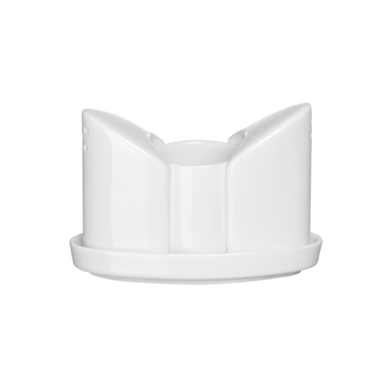 Ensemble salière et poivrière avec support pour cure-dents
