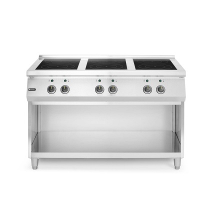 Cuisinière à induction avec 6 foyers
