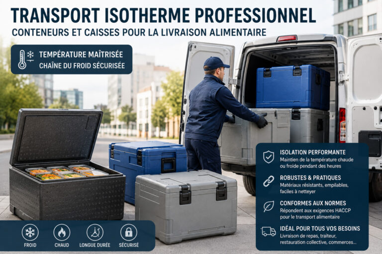 Transport isotherme professionnel : conteneurs et caisses pour la livraison alimentaire 8 Transport isotherme professionnel : conteneurs et caisses pour la livraison alimentaire