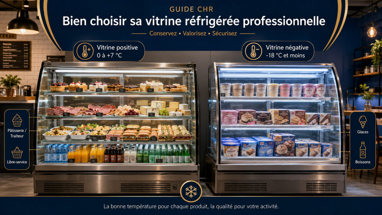 Vitrines réfrigérées professionnelles