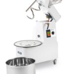 Pétrin à spirale avec tête relevable et cuve amovible