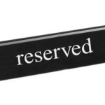 Chevalet de table réservé