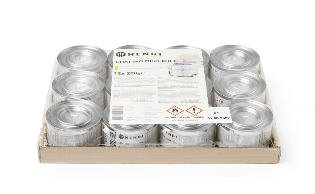 Pâte combustible pour chafing dish en boîte