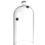 Cloche en verre avec aération