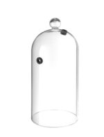 Cloche en verre avec aération