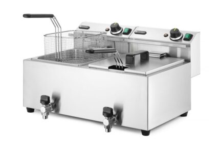 Friteuse Profi Line avec robinet de vidange - 2 x 8 l_2