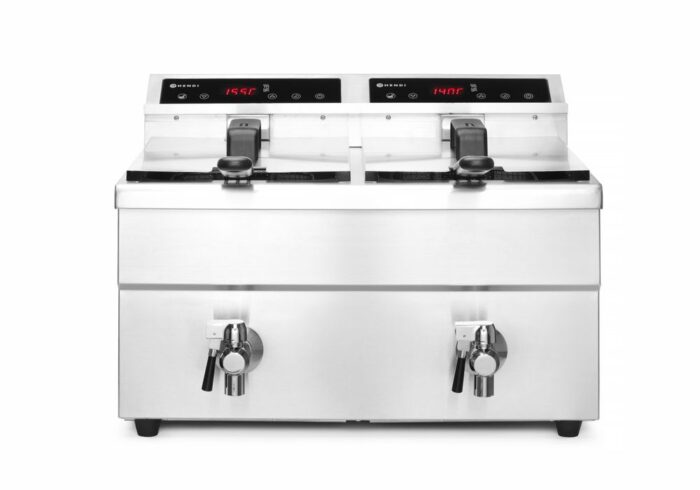 Friteuse à induction avec robinet de vidange - 2 x 8 l_2