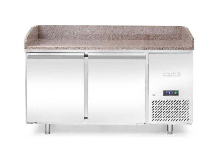 Table de refroidissement pour pizza avec plan de travail en granit
