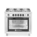 Cuisinière à gaz - 5 feux avec four électrique